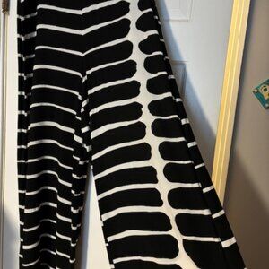 Marimekko Black & White Graphic Print Palazzo Pants